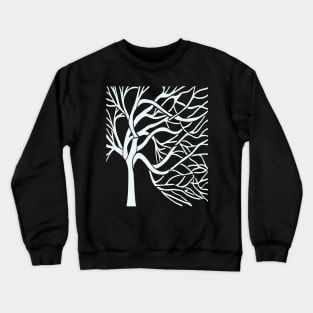 A Bare Tree Cut Out In White Crewneck Sweatshirt